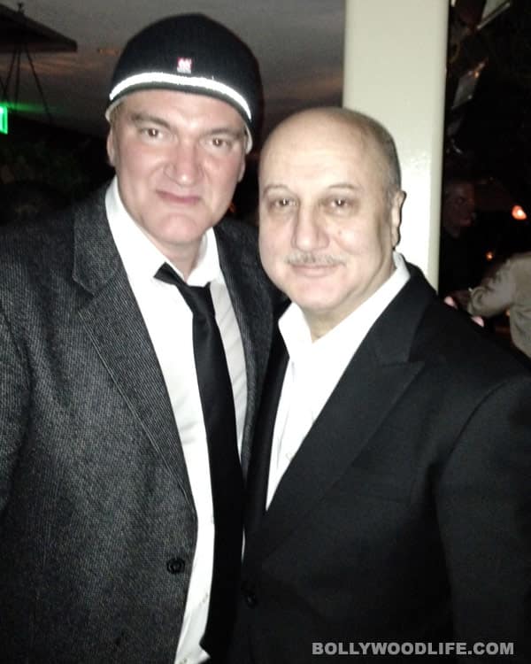 Pre-Oscar nomination party: Anupam Kher parties with Hillary Swank, Quentin Tarantino, Bruce Willis – View pics