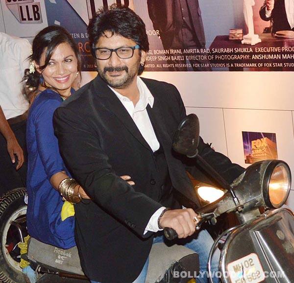 Arbaaz Khan, Akshay Kumar, Juhi Chawla, Aditi Rao Hydari, Neha Dhupia attend the premiere of Jolly LLB Arshad Warsi and Maria Goretti