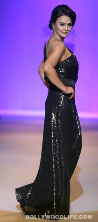 Preity Zinta walks the ramp for Surily Goel on Wills Lifestyle India Fashion Week Day 1