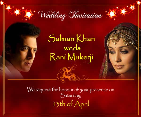 Salman Khan and Rani Mukerji all set to get hitched!