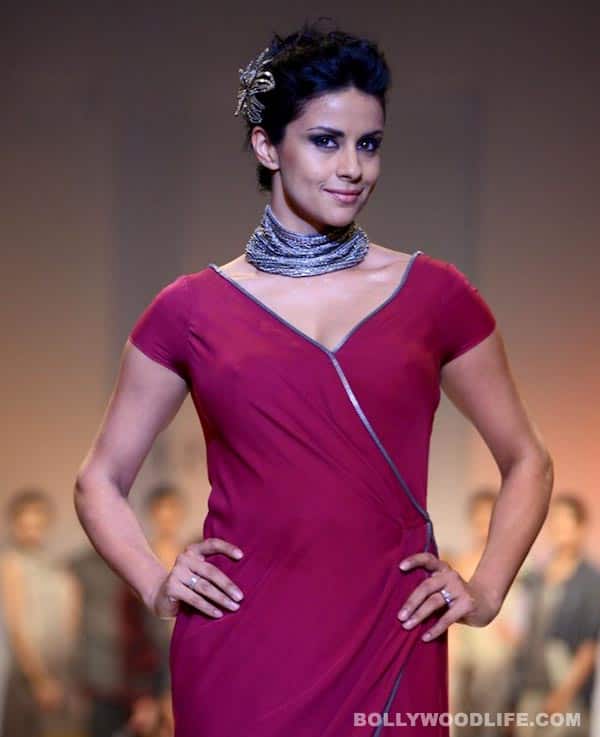 Gul Panag walks the ramp for Urvashi Kaur on Wills Lifestyle India Fashion Week Day 2