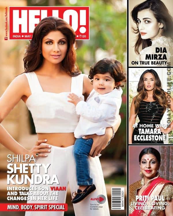 Shilpa Shetty and son Viaan Raj Kundra on the cover of Hello! magazine: Cute!