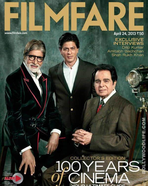 Dilip Kumar, Amitabh Bachchan and Shahrukh Khan on Filmfare cover: Watch making