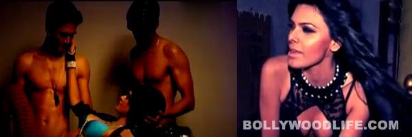 What is Sherlyn Chopra doing with bare-bodied men?: Watch video