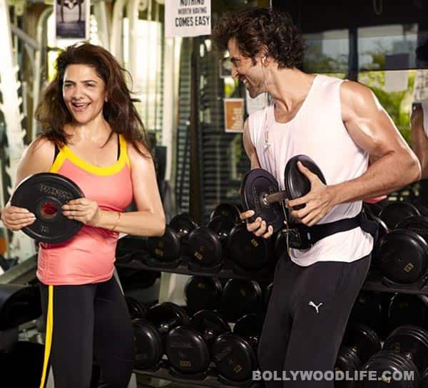 Hrithik Roshan and mother Pinky Roshan hit the gym together: View pics!