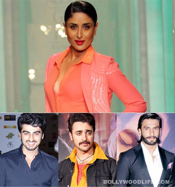 Why do Ranveer Singh, Imran Khan and Arjun Kapoor have a crush on Kareena Kapoor Khan?