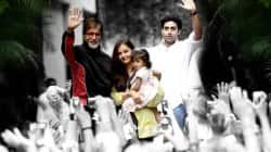Amitabh Bachchan, Aishwarya Rai Bachchan, Aaradhya Bachchan and Abhishek Bachchan