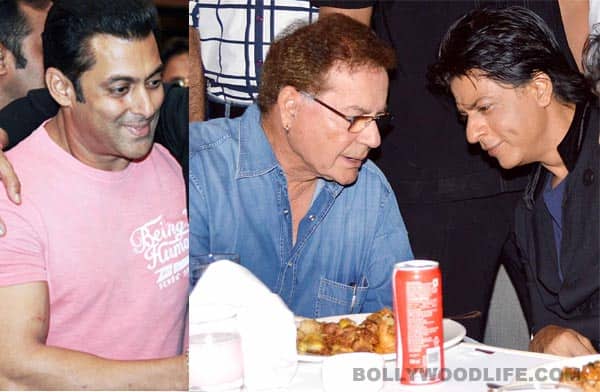 Salman Khan, Salim Khan and Shahrukh Khan Salman Khan, Salim Khan and Shahrukh Khan