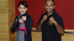 Madhuri Dixit with trainer Shifu Kanishka