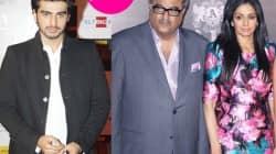 Arjun Kapoor, Boney Kapoor and Sridevi