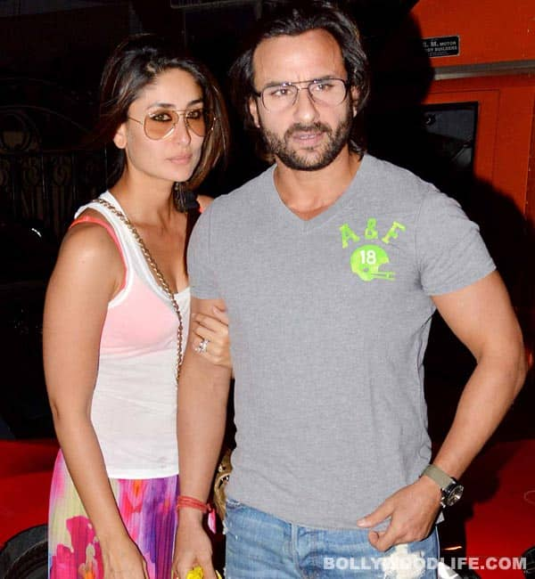 Why is Kareena Kapoor stopping Saif Ali Khan from kissing onscreen?