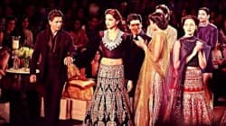 Shahrukh Khan and Deepika Padukone walk for Manish Malhotra at Delhi Couture Week