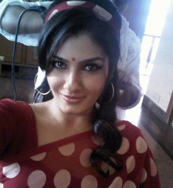 In Focus Raveena Tandon S Desi Look For Telugu Film Bollywood News And Gossip Movie Reviews