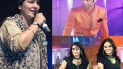 Falguni Pathak, Rahul Vaidya, Preeti and Pinky