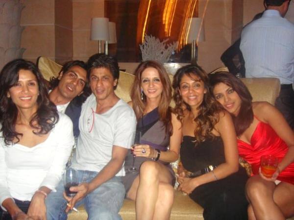 Shahrukh-Gauri-Sussane-Arjun-Mehr-Priyanka-141013
