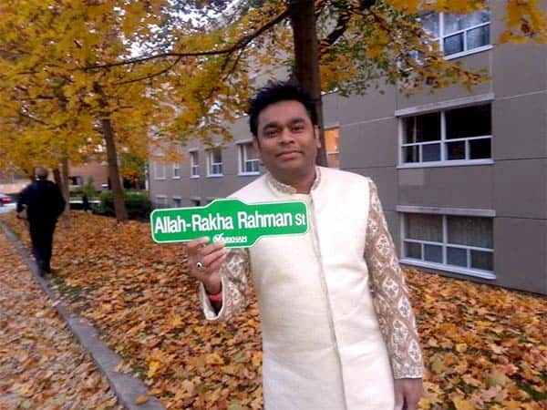 AR Rahman has a street named after him in Canada!