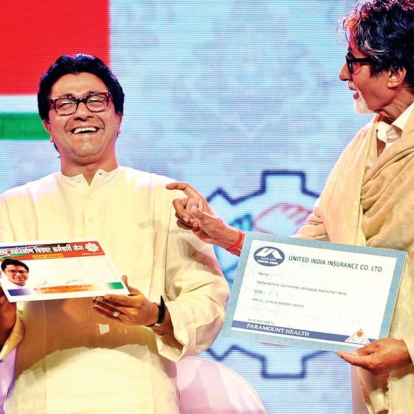 Amitabh Bachchan and Raj Thackeray