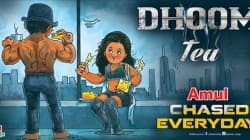Dhoom 3 featured in an amul ad