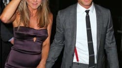 Jennifer Aniston with fiance Justin Theroux