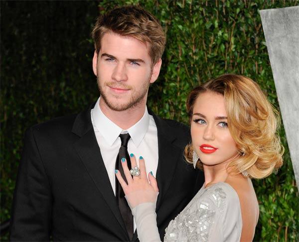 Miley Cyrus and Liam Hemsworth Miley Cyrus and Liam Hemsworth