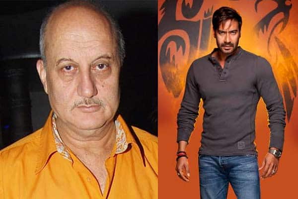 Anupam Kher and Ajay Devgn in Singham 2 Anupam Kher and Ajay Devgn in Singham 2