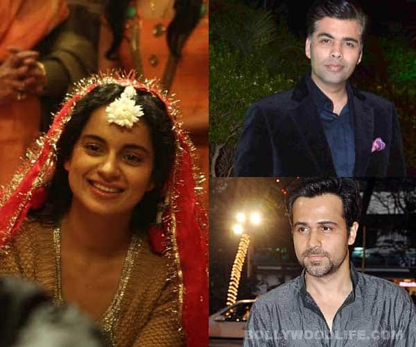 Emraan Hashmi, Karan Johar sing praises for Kangana Ranaut’s role in Queen Emraan Hashmi, Karan Johar sing praises for Kangana Ranaut’s role in Queen