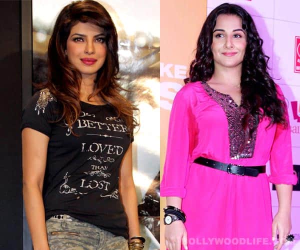 Does Priyanka Chopra think she is better than Vidya Balan? Does Priyanka Chopra think she is better than Vidya Balan?