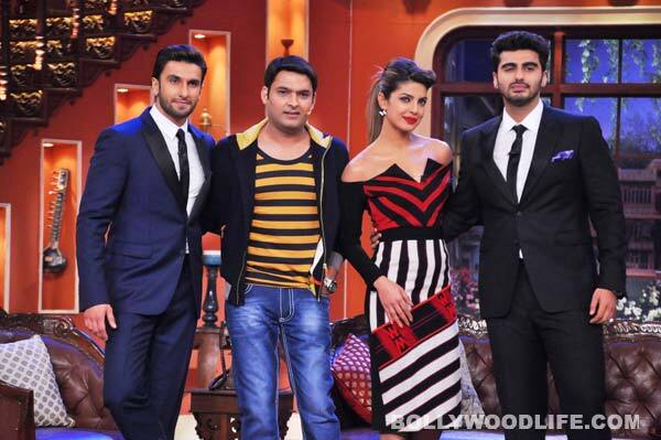 The-cast-of-Gunday–Ranveer-Singh,-Priyanka-Chopra-and-Arjun-Singh-on-the-sets-of-Comedy-Nights-with-Kapil-1
