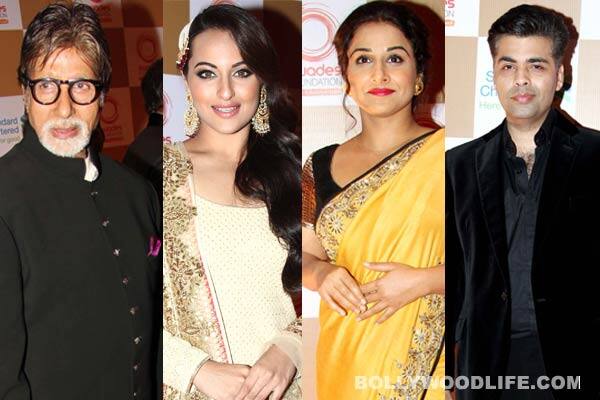 Amitabh-Vidya-Sonakshi-Karan-110414