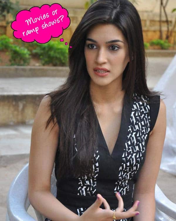 Kriti Sanon: I am more comfortable facing the camera than walking the ramp Kriti Sanon: I am more comfortable facing the camera than walking the ramp
