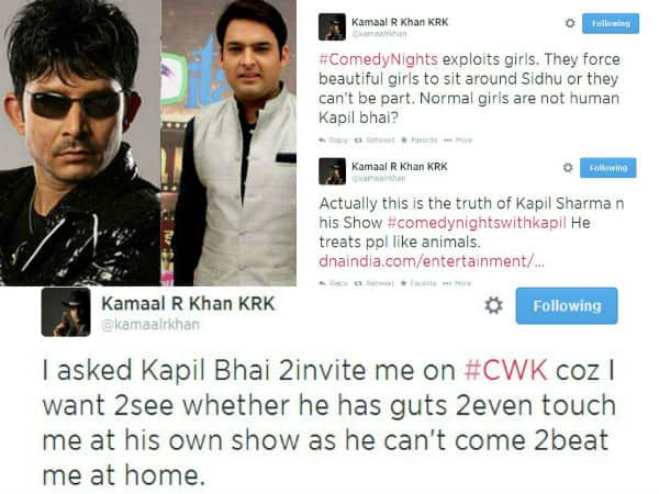 Kamaal R Khan and Kapil Sharma’s war takes a bitter turn Kamaal R Khan and Kapil Sharma’s war takes a bitter turn