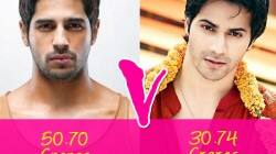 Sidharth Malhotra, Varun Dhawan, Humpty Sharma Ki Dulhania, Hasee Toh Phasee, Ek Villain,