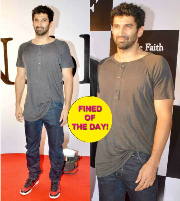 Fined of The Day: Why Aditya Roy Kapur needs to fire his stylist, if at all he has one! Fined of The Day: Why Aditya Roy Kapur needs to fire his stylist, if at all he has one!