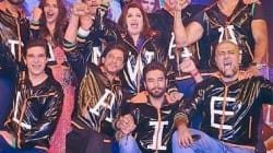 Shah Rukh Khan and Deepika Padukone starrer Happy New Year’s team aka Indiawaale pose and cheer for cameras- View pic!