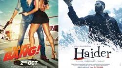 Haider, Bang Bang, Shahid Kapoor, Shradha Kapoor, Hrithik Roshan, Katrina Kaif