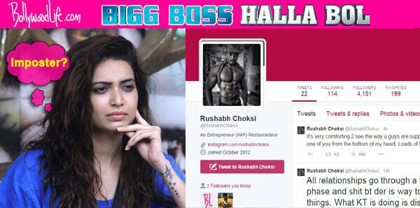 Karishma Tanna's ex-boyfriend Rushab Choksi's imposter on Twitter