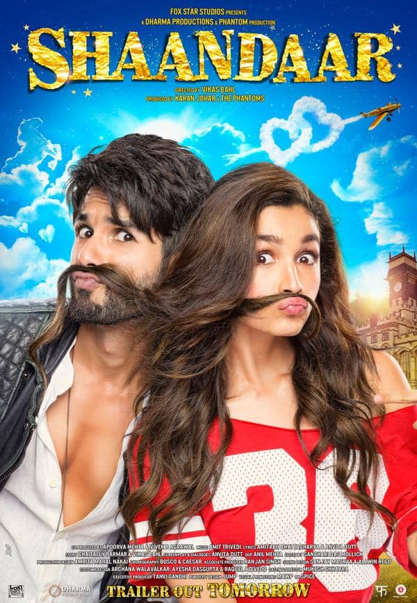 Shahid Kapoor and Alia Bhatt’s goofy antics on the new Shaandaar poster will make you giggle!