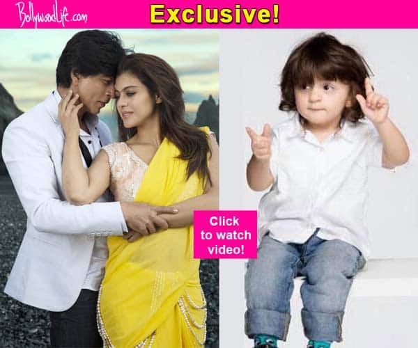 Shah Rukh Khan shows us how AbRam reacted when he saw Dilwale – watch video!