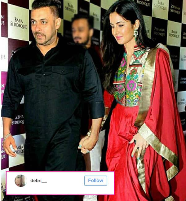 Salman Khan and Katrina Kaif walking hand in hand at Baba Siddique's