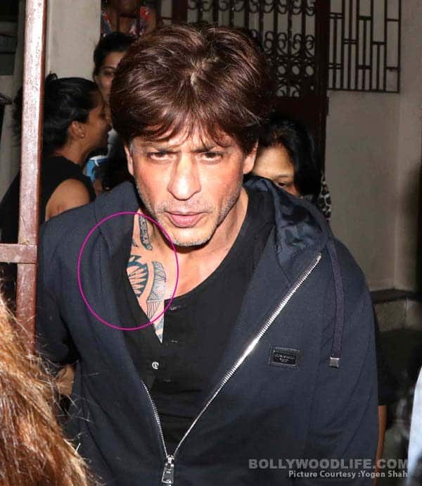 shah rukh khan spotted with a tattoo is it for his next shah rukh khan spotted with a tattoo is it for his next