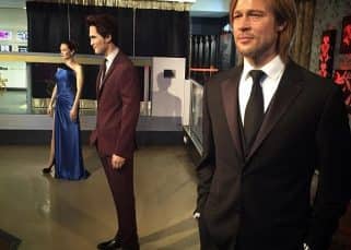 SHOCKING! Robert Pattinson comes between Brad Pitt and Angelina Jolie at Madame Tussauds SHOCKING! Robert Pattinson comes between Brad Pitt and Angelina Jolie at Madame Tussauds
