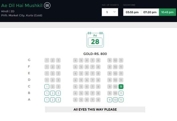 ae dil hai mushkil ticket prices latest(3)