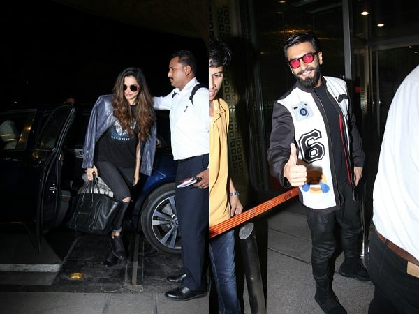 Ranveer Singh and Deepika Padukone look stylish AF as they leave for Dubai – view pics