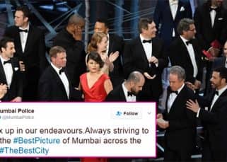 Now Mumbai Police trolls Academy Awards for its Best Picture blunder in its latest tweet Now Mumbai Police trolls Academy Awards for its Best Picture blunder in its latest tweet
