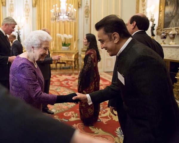 Kamal Haasan meets Queen Elizabeth II at UK-India year of culture