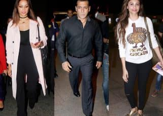 A broody Salman Khan spotted at the airport leaving for the Da Bangg tour with Bipasha Basu and Daisy Shah - view HQ pics A broody Salman Khan spotted at the airport leaving for the Da Bangg tour with Bipasha Basu and Daisy Shah - view HQ pics