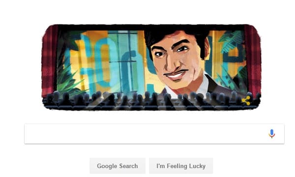 Google Doodle honours Dr Rajkumar on 88th birthday Google Doodle honours Dr Rajkumar on 88th birthday