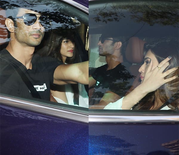 Image result for sushant singh with kriti sanon in his dream car