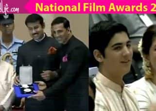 National Film Awards: Akshay Kumar collects his award as wife Twinkle Khanna and son Aarav cheer National Film Awards: Akshay Kumar collects his award as wife Twinkle Khanna and son Aarav cheer