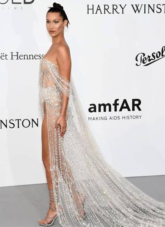 Whoa Bella Hadid Just Raised All Fashion Bars With A Naked Dress At Cannes Bollywoodlife Com